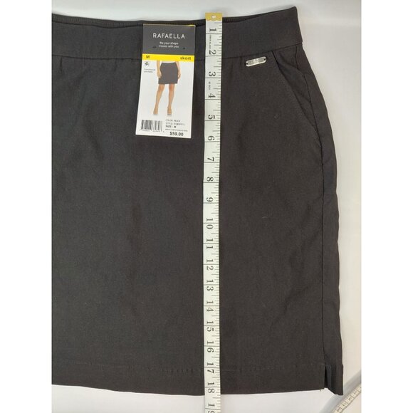 Rafaella Women's Black Skort M Functional Pockets Stretch Waist - Picture 5 of 8